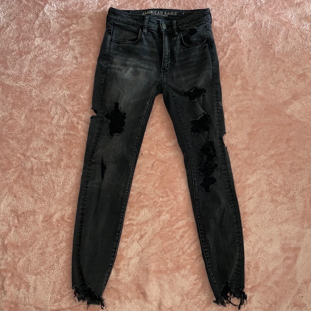 American Eagle distressed skinny jeans
